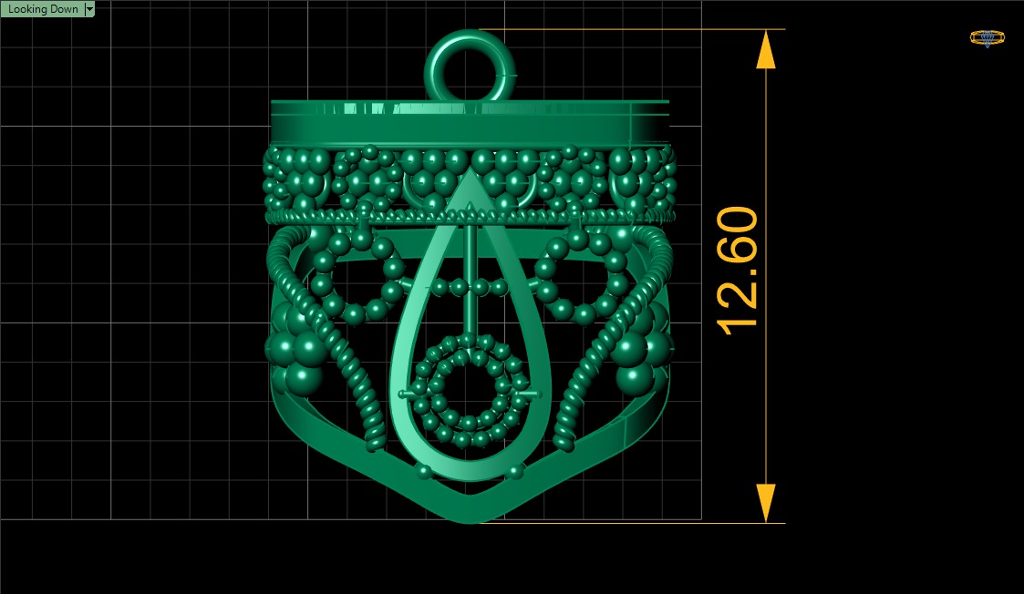 PRECIOUS INDIAN EARRING 3D PRINTABLE MODEL  3D print model_6