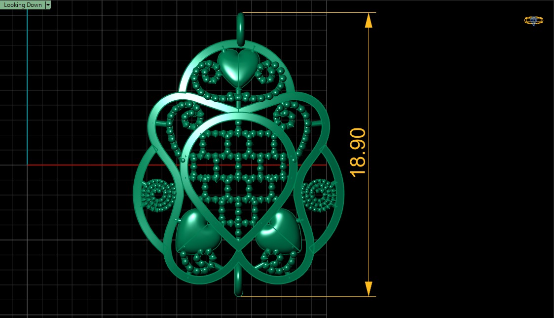 PRECIOUS INDIAN EARRING 3D PRINTABLE MODEL  3D print model_5