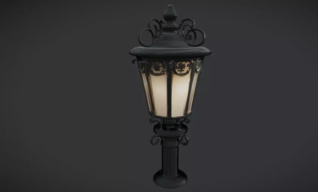 London Street Light 3D model_0
