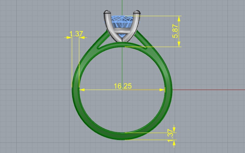 Soliter ring N011266 3D print model_5