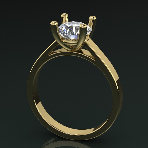 Soliter ring N011266 3D print model_1