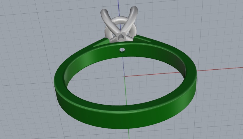 Soliter ring N011266 3D print model_4