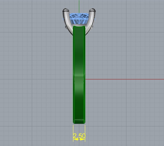 Soliter ring N011266 3D print model_6