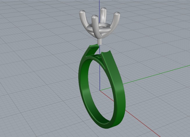 Soliter ring N011266 3D print model_2