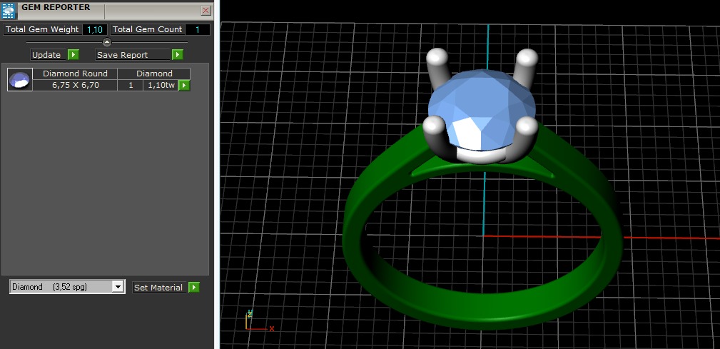 Soliter ring N011266 3D print model_8