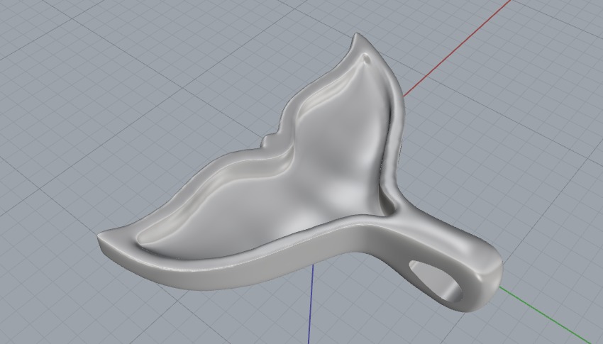 Fish tail N011258 3D print model_4