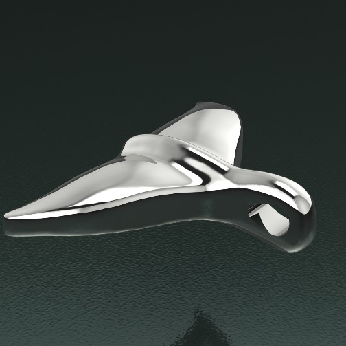 Fish tail N011258 3D print model_1