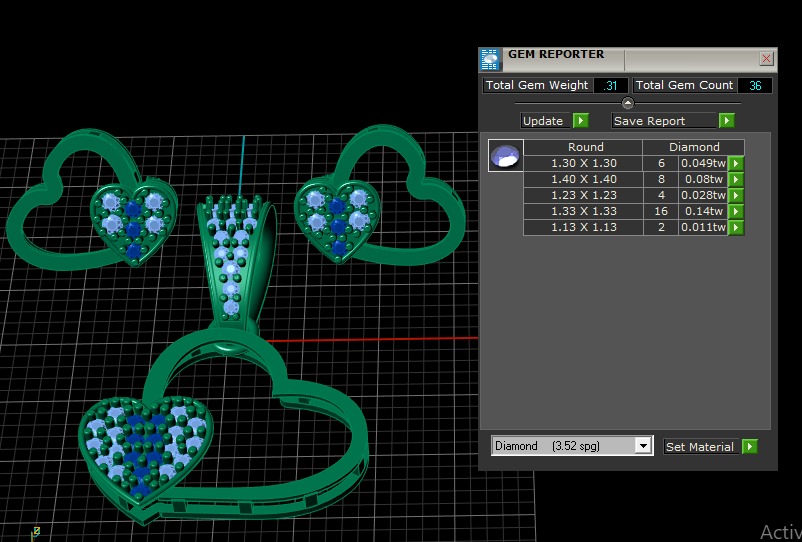 LOVE DESIGN LOCKET SET 3D PRINTABLE MODEL 3D print model_3