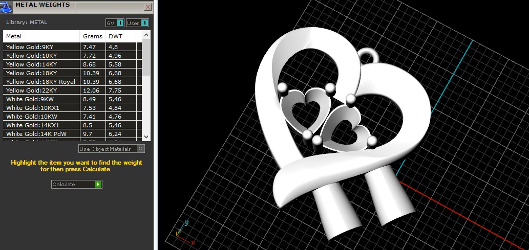 Heart pendant N011245 3D print model_7