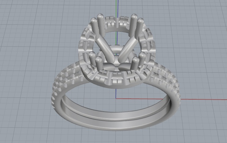 Ring N011238 3D print model_2
