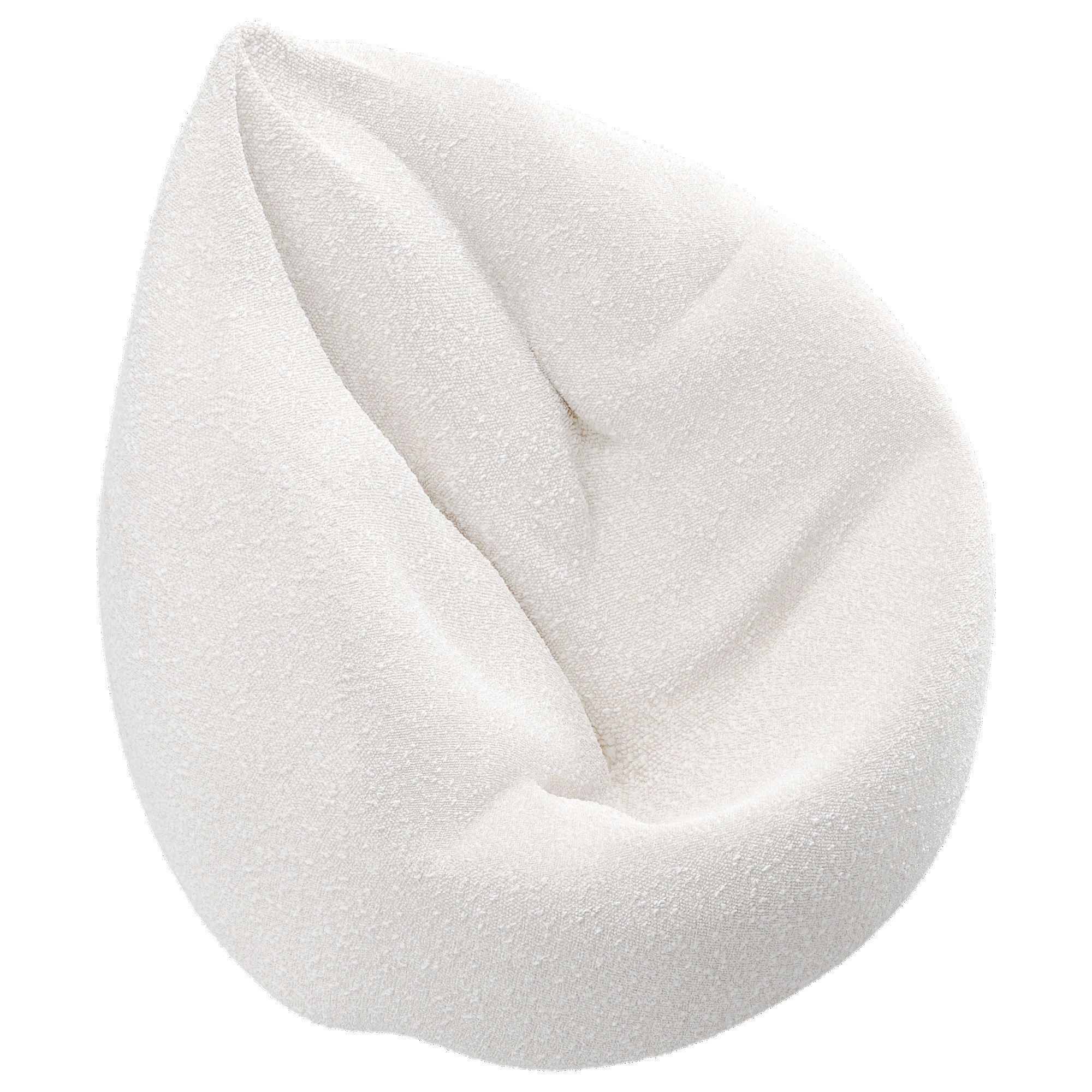 Bean Bag Low-poly 3D model_9