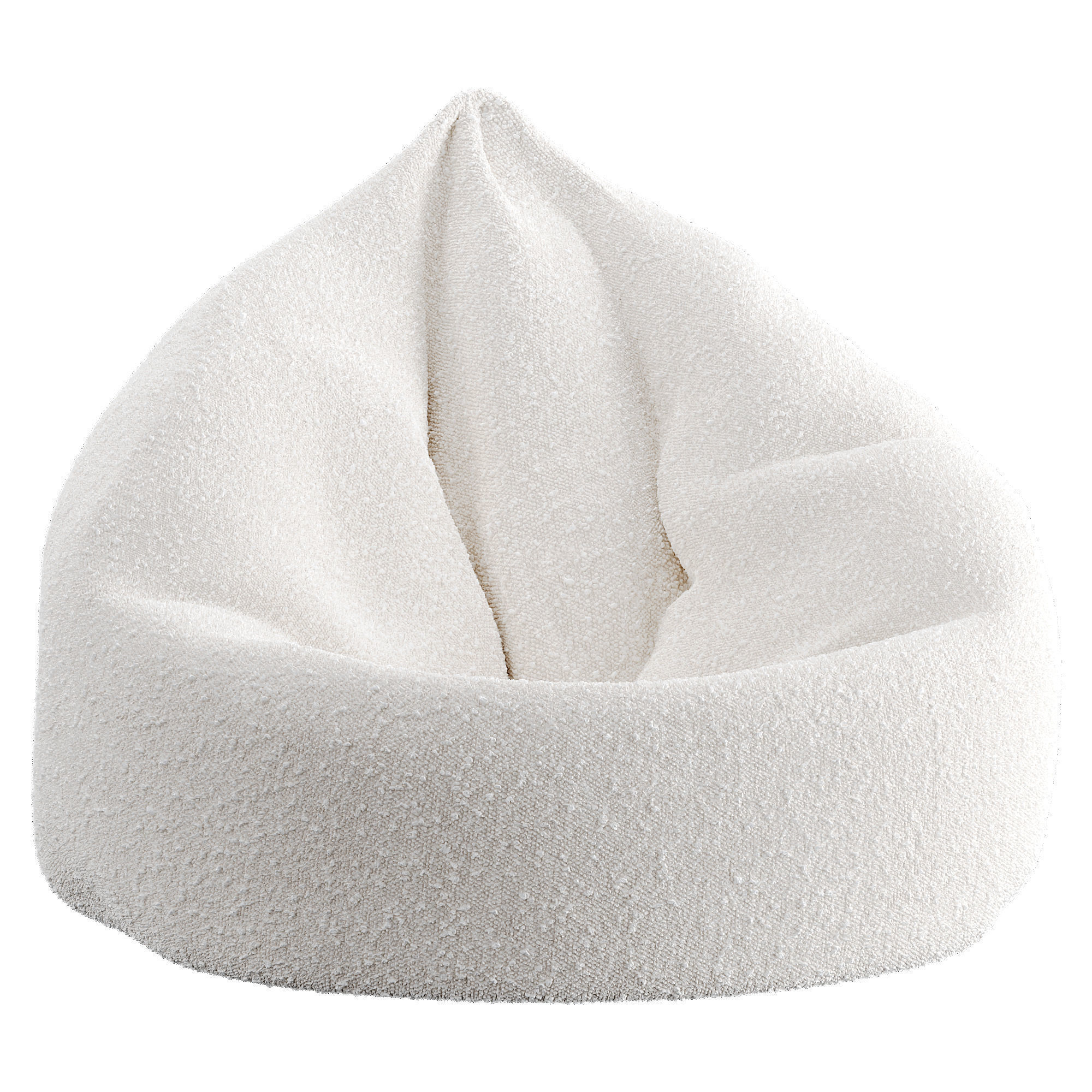 Bean Bag Low-poly 3D model_8