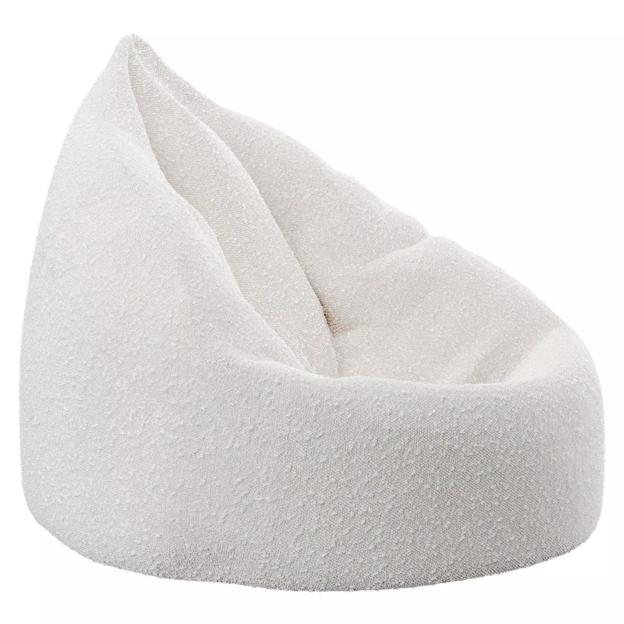 Bean Bag Low-poly 3D model_0