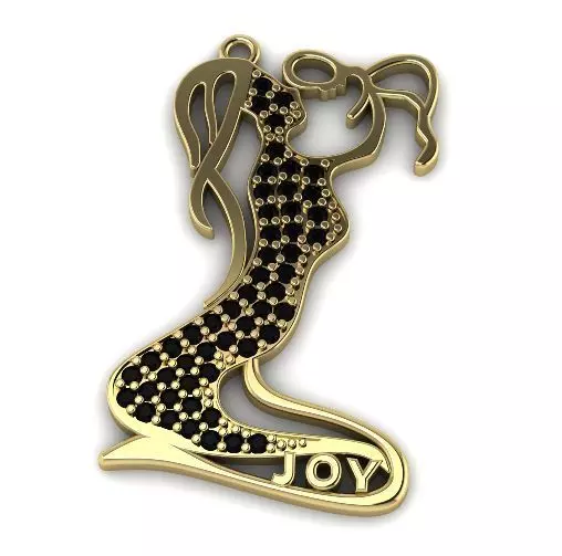 Pendant mother with child N011219 3D print model_0