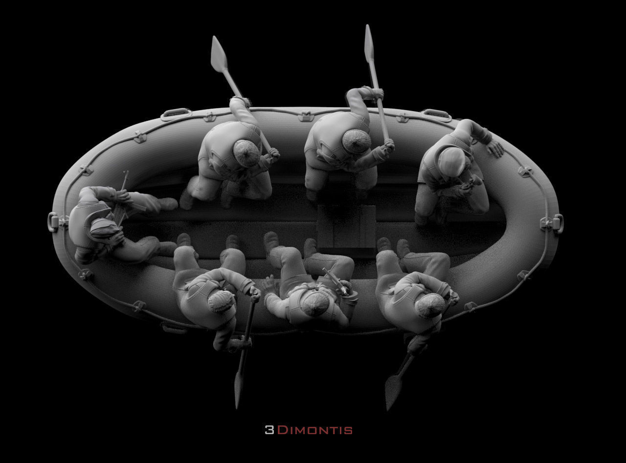 german sailors ww2 3D print model_12