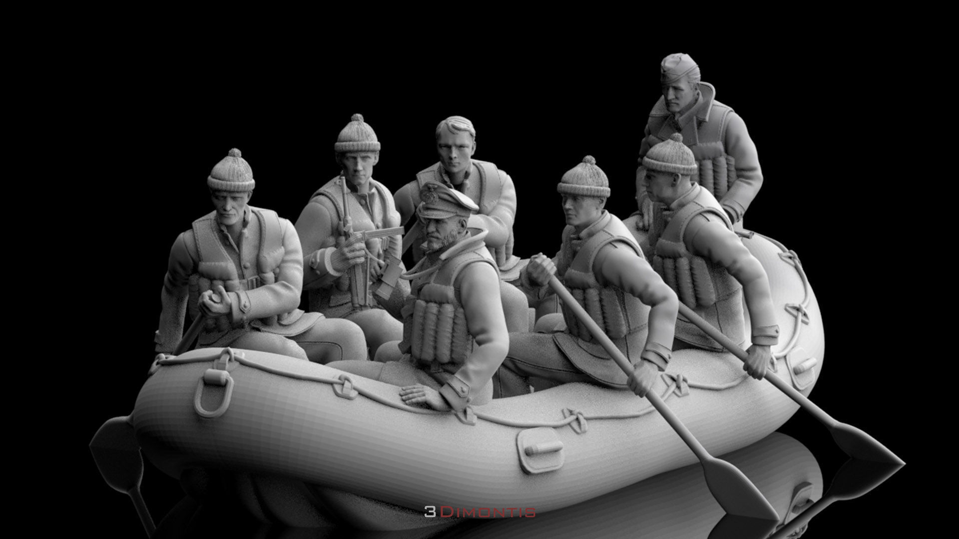 german sailors ww2 3D print model_3