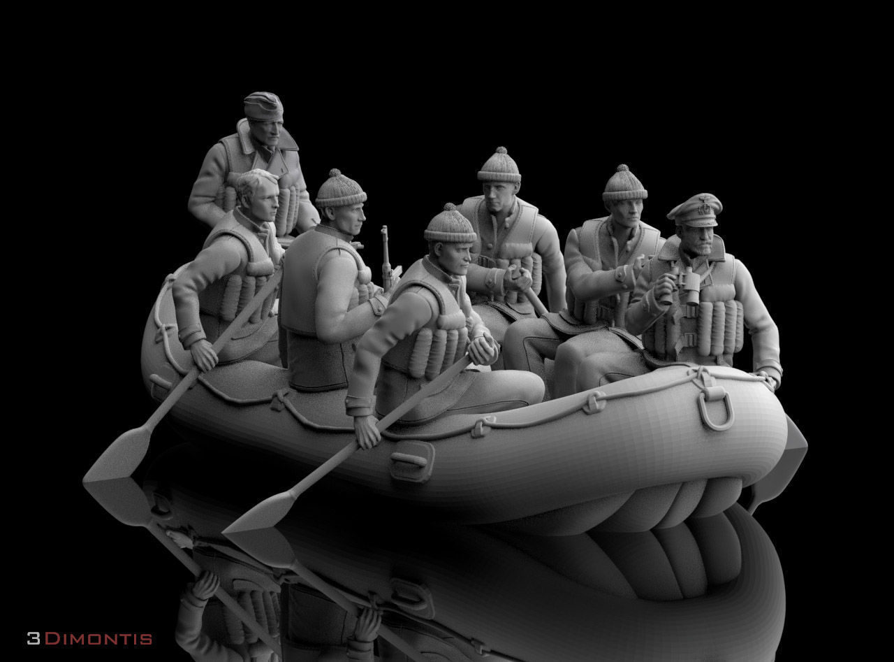 german sailors ww2 3D print model_40