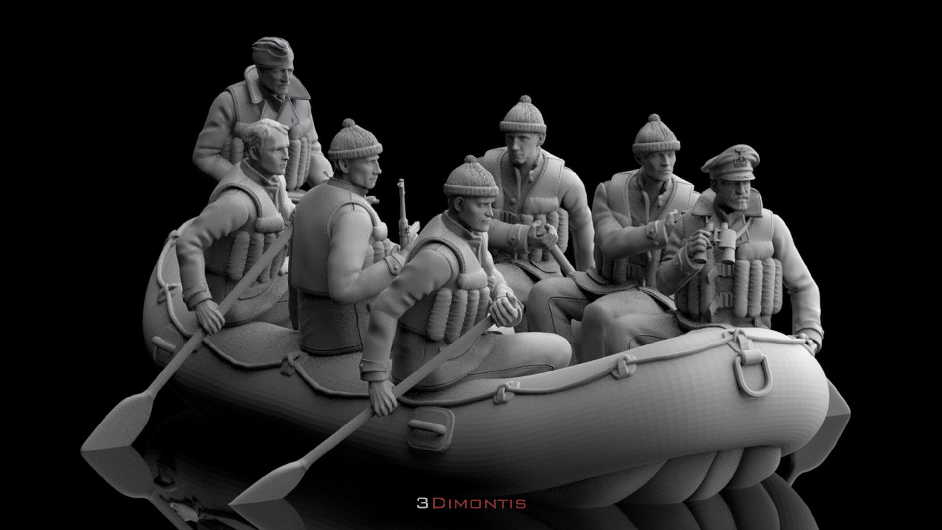 german sailors ww2 3D print model_16