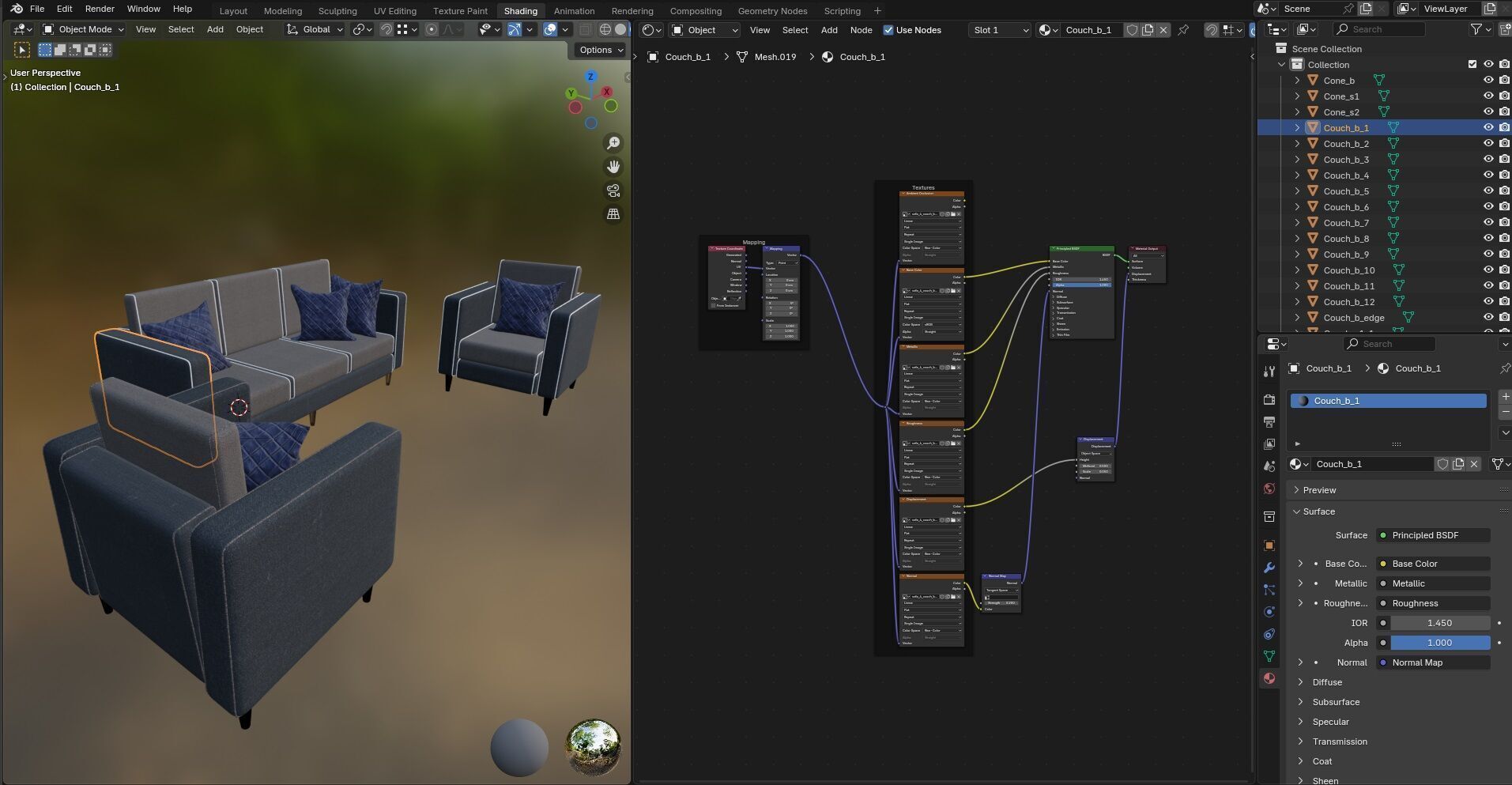 Sofa CG4 3D model_12