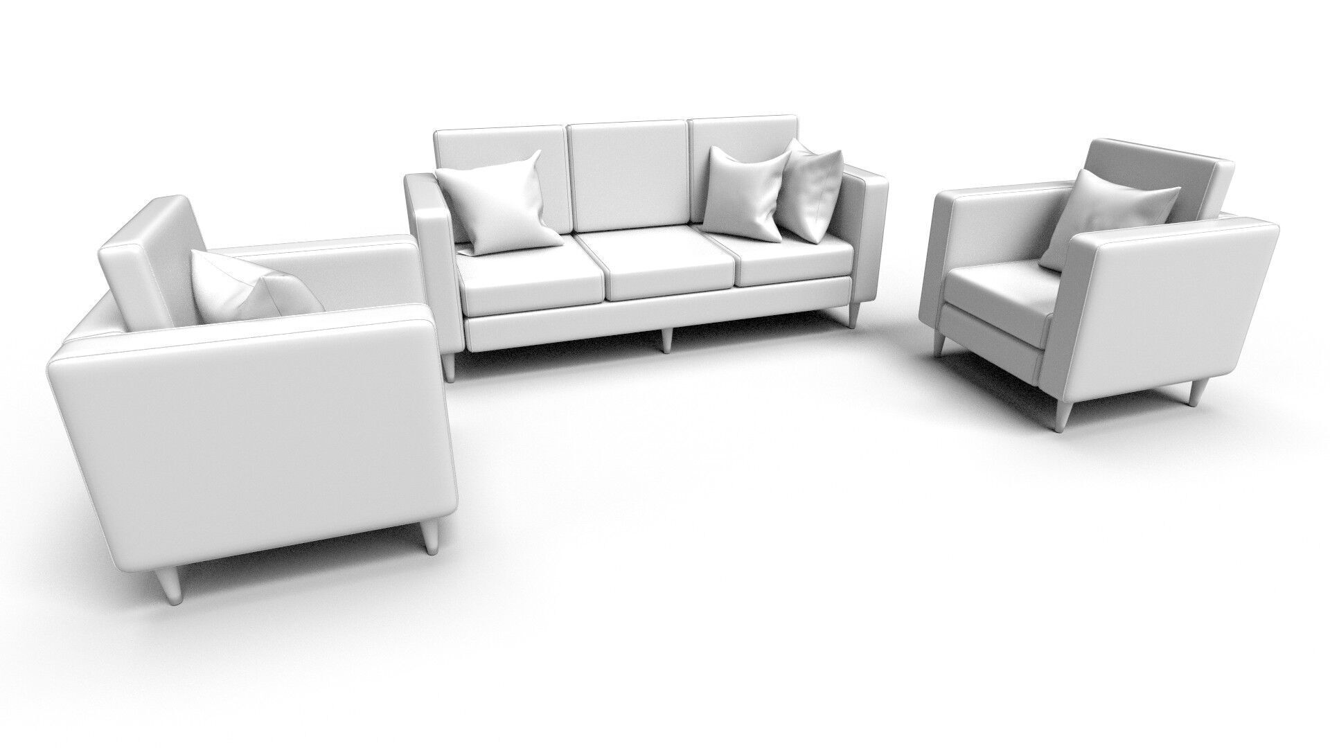 Sofa CG4 3D model_3