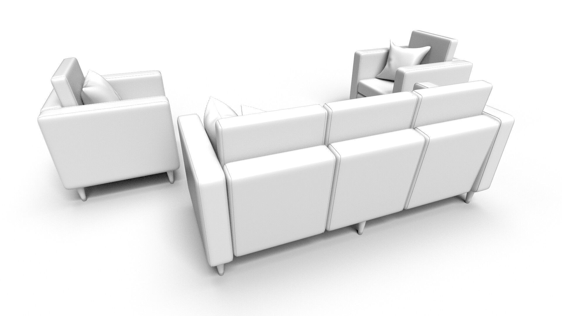 Sofa CG4 3D model_4