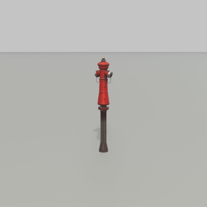 Hydrant VAG NOVA 1885 Red 2 Low-poly 3D model_51