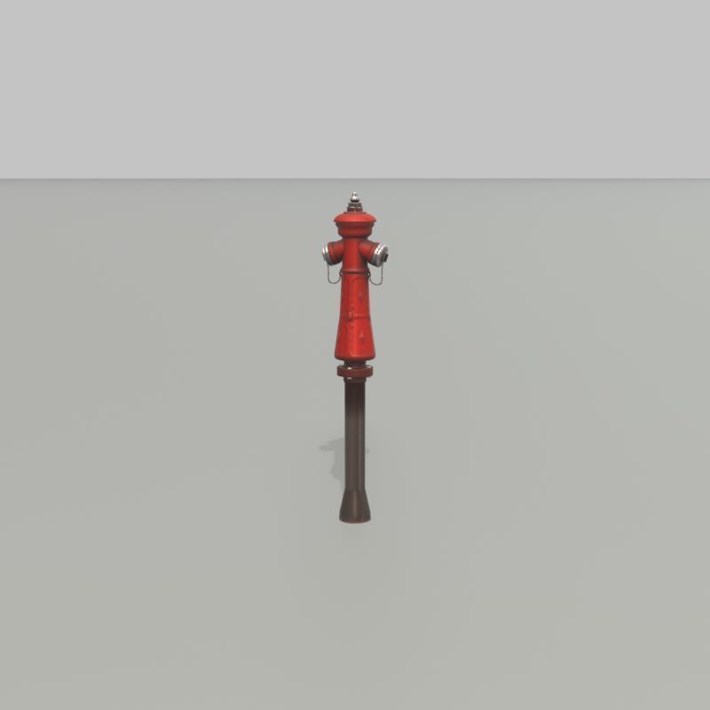 Hydrant VAG NOVA 1885 Red 2 Low-poly 3D model_50