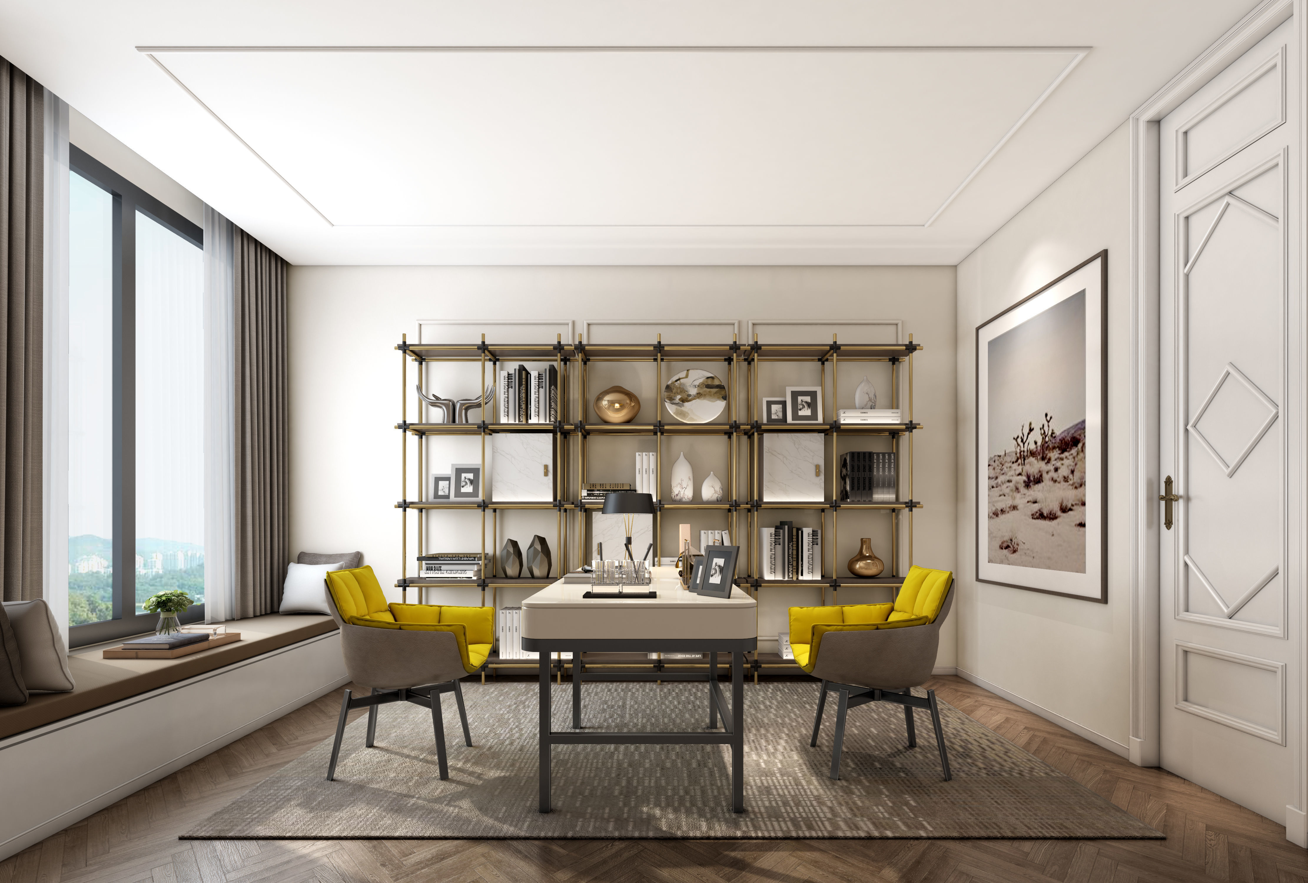 office room 3D model_0