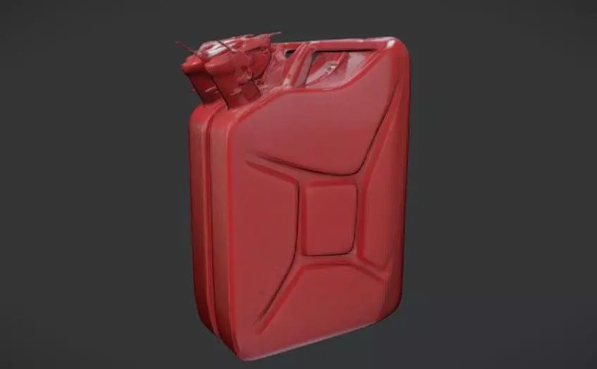 Fuel Can Red 3D model_0