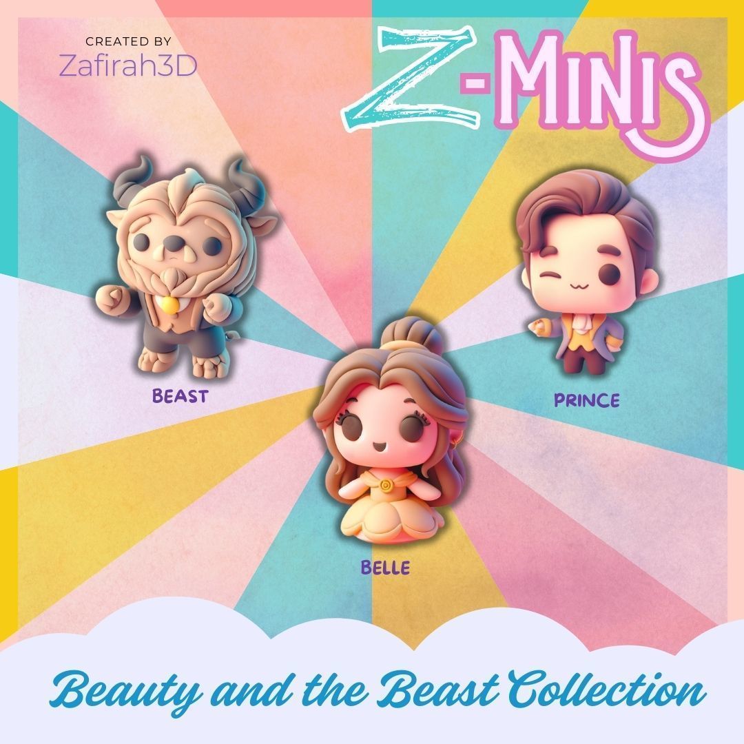 Z-Minis Beauty and the Beast Collection 3D print model_1
