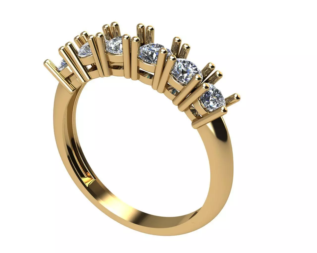 LIST ENGAGEMENT RING BAND 3D print model