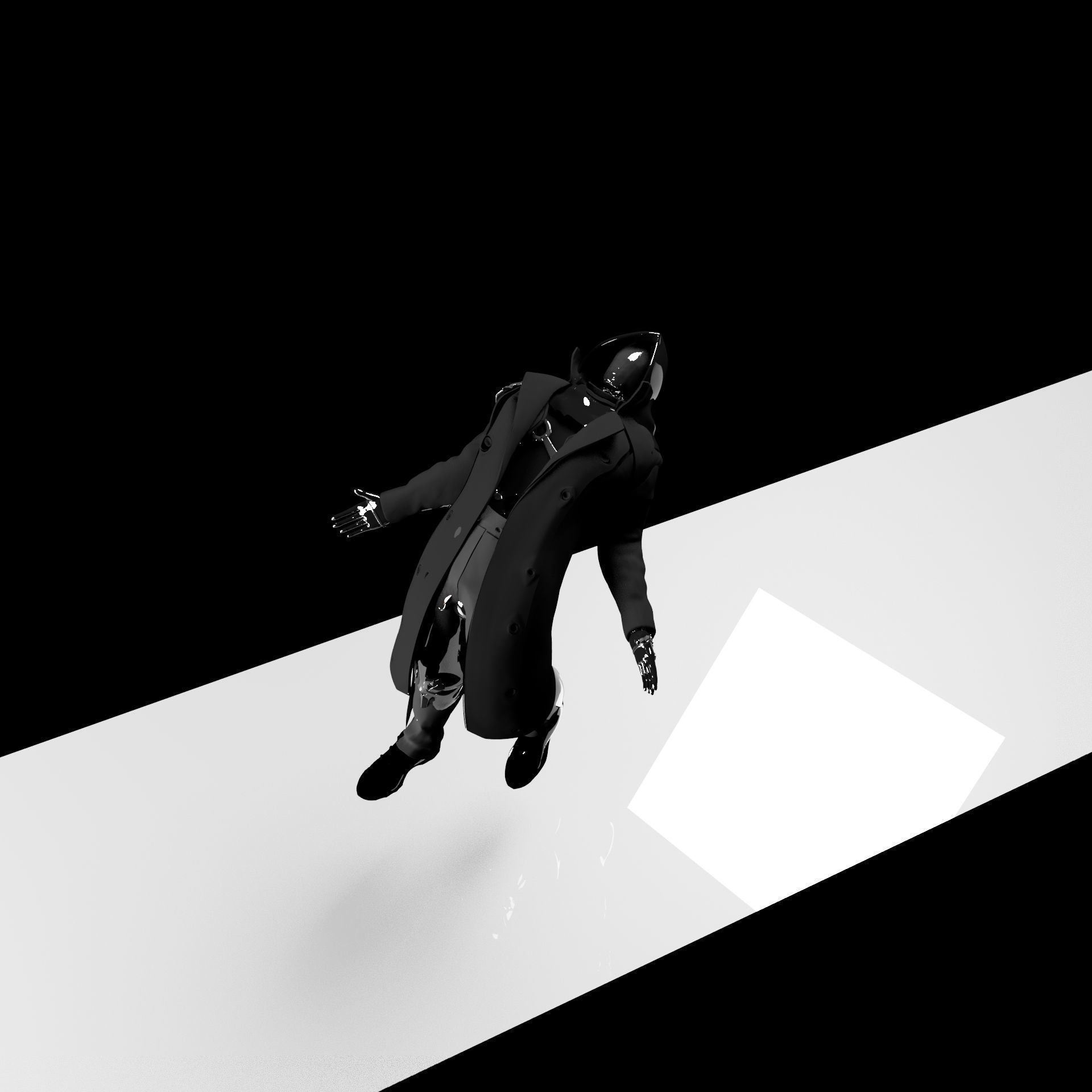 Black-Clad Antihero Rigged 3D Model 3D model_1