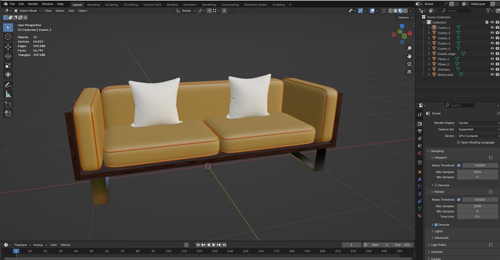 Sofa CG6 3D model_8
