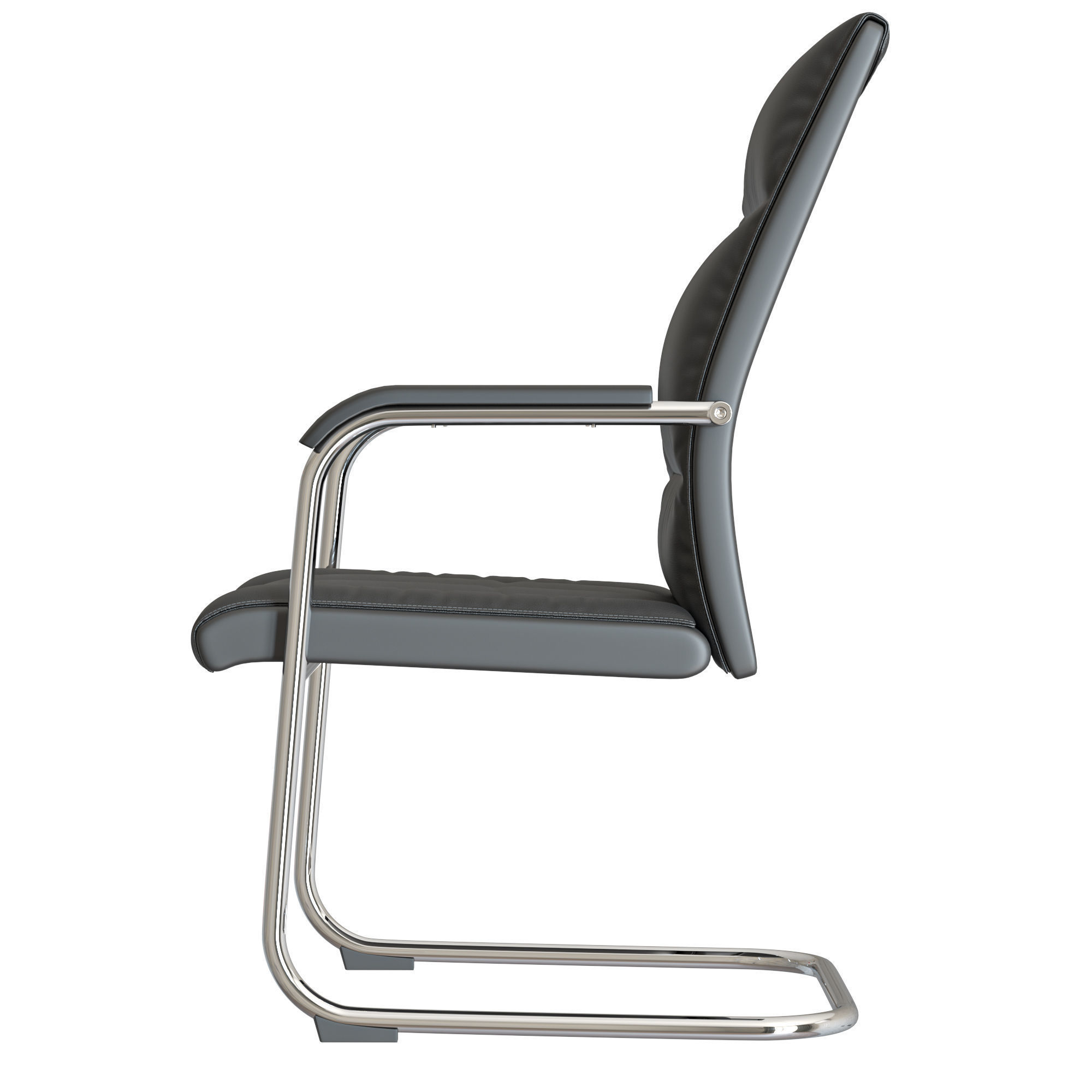 Office Chair Low-poly 3D model_1
