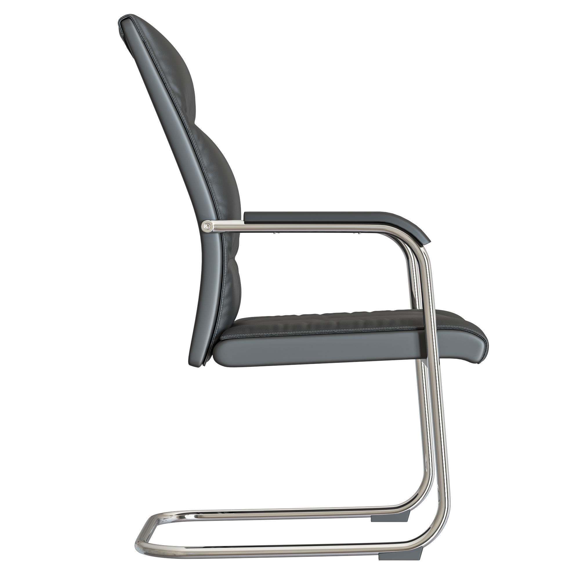 Office Chair Low-poly 3D model_2