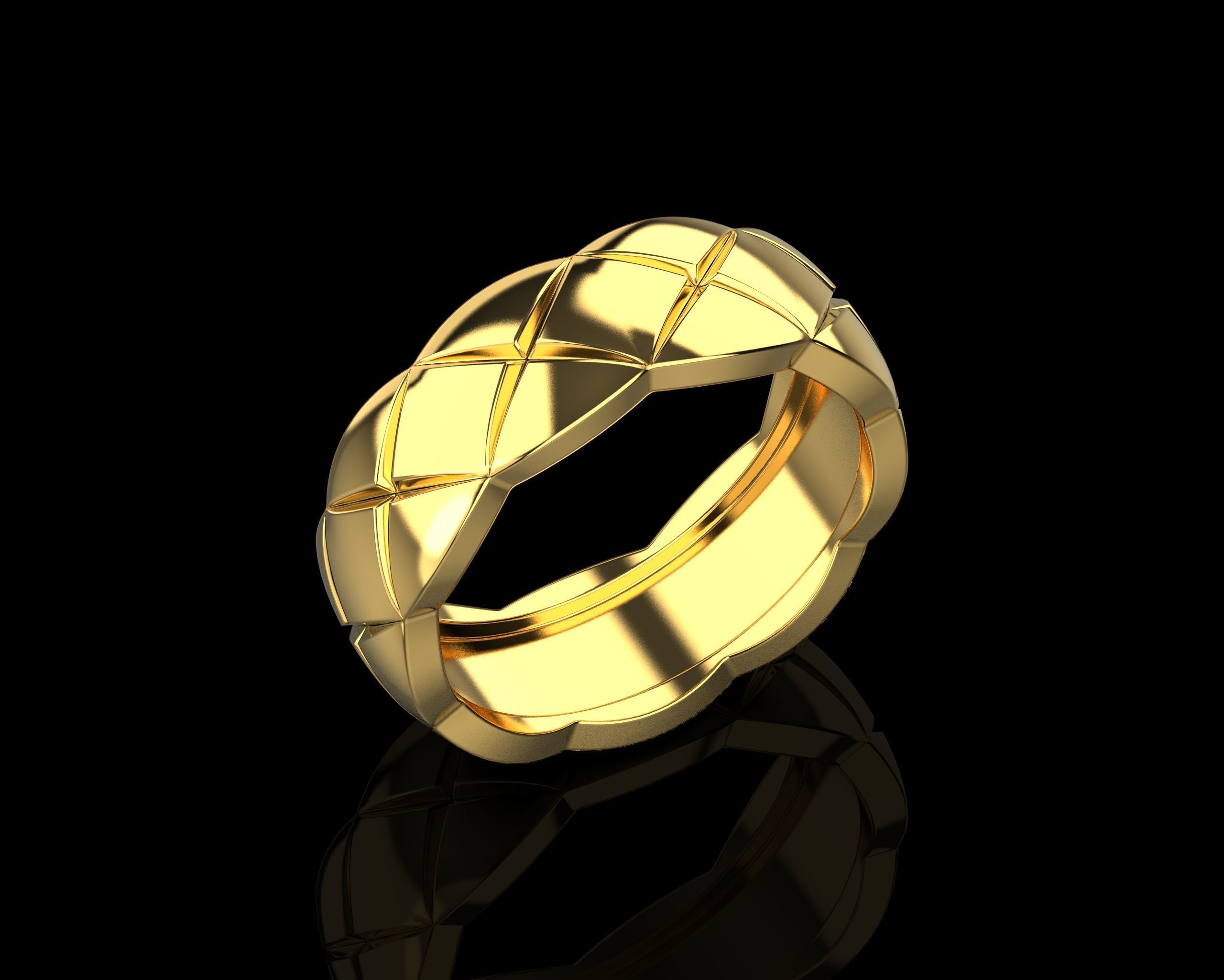 Coco Crush ring 17 - 17-5 Sizes N227 3D print model_12