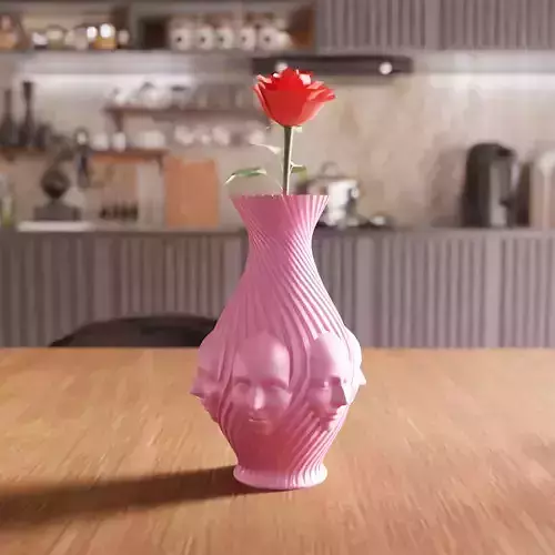 Multi Face Vase - 059