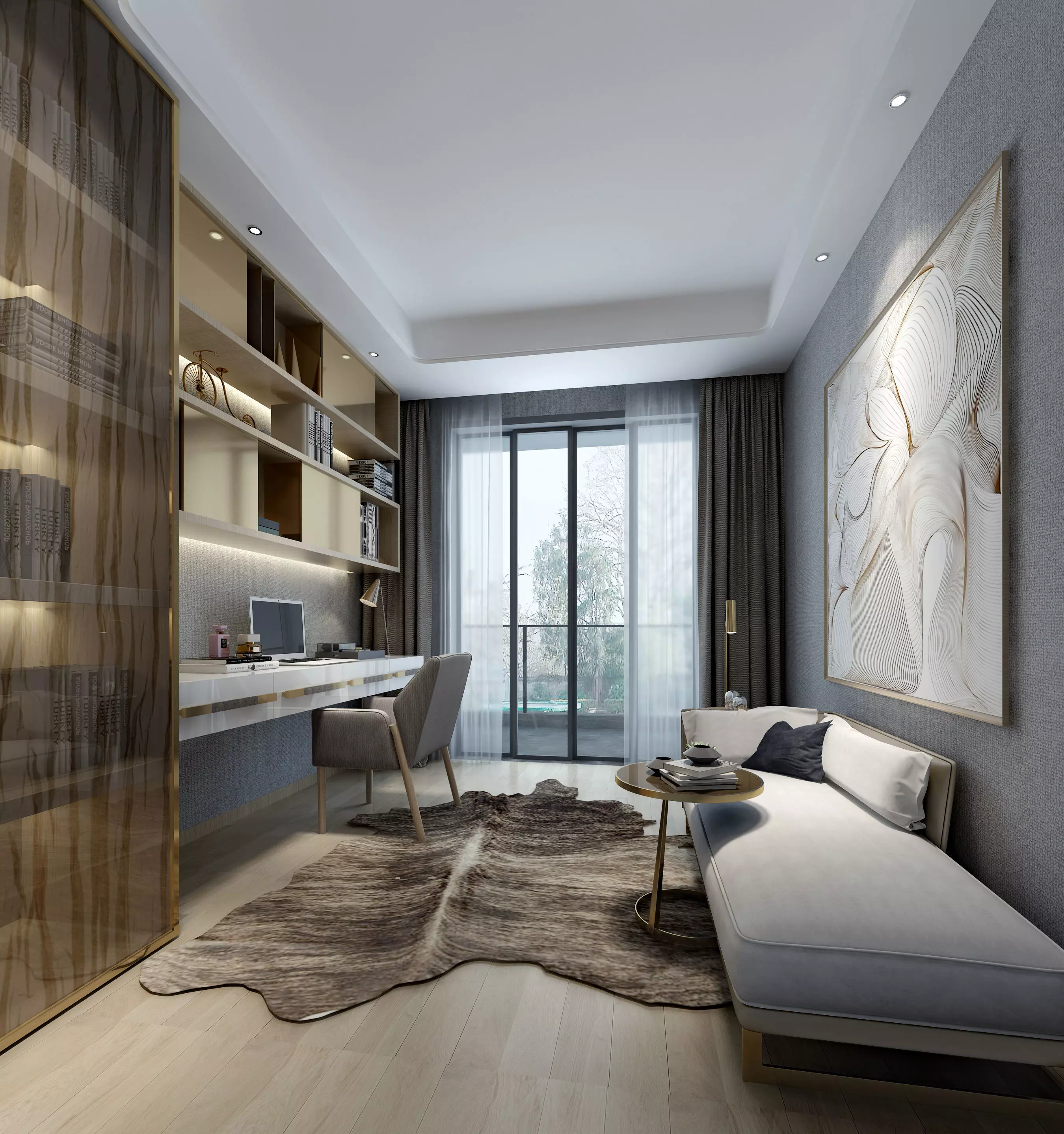 office room 3D model_0