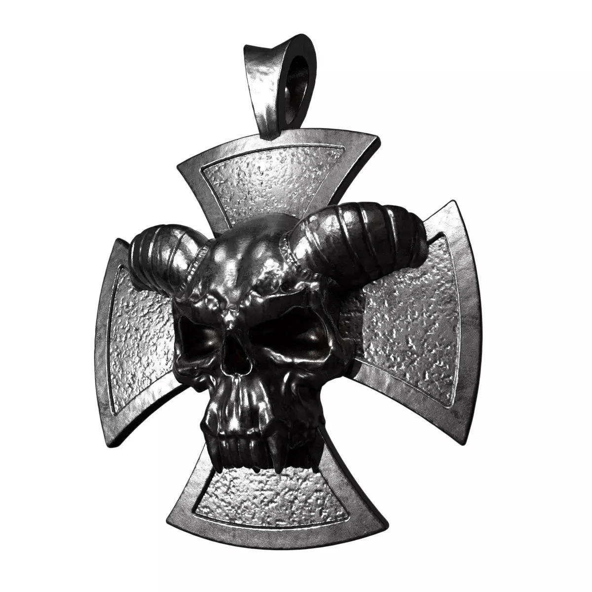 Maltese Cross DVL Biker Pendant 3D print model