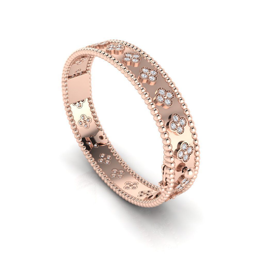 Van Cleef bracelet bangle 190mm 3D print model_9