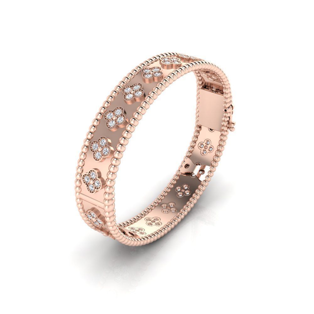 Van Cleef bracelet bangle 190mm 3D print model_6