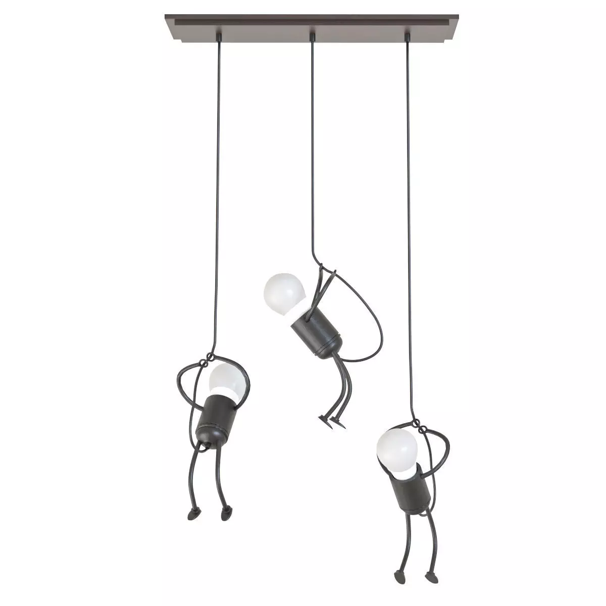 Creative Little Man Pendant Lights Low-poly 3D model_0