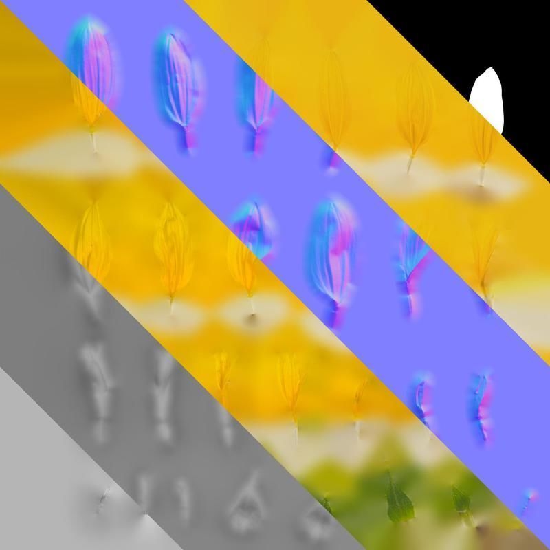 Anydrafts Helianthus annuus Flower 13 Texture_8