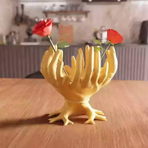 Octopus Hand Vase - 055