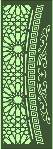 Door Decorative Plasma CNC 3D model_0