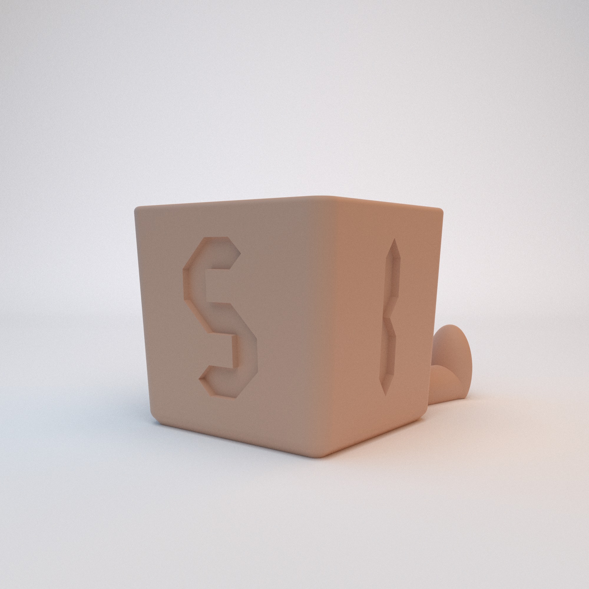 Sitting Cute Planter - 053 3D print model_9