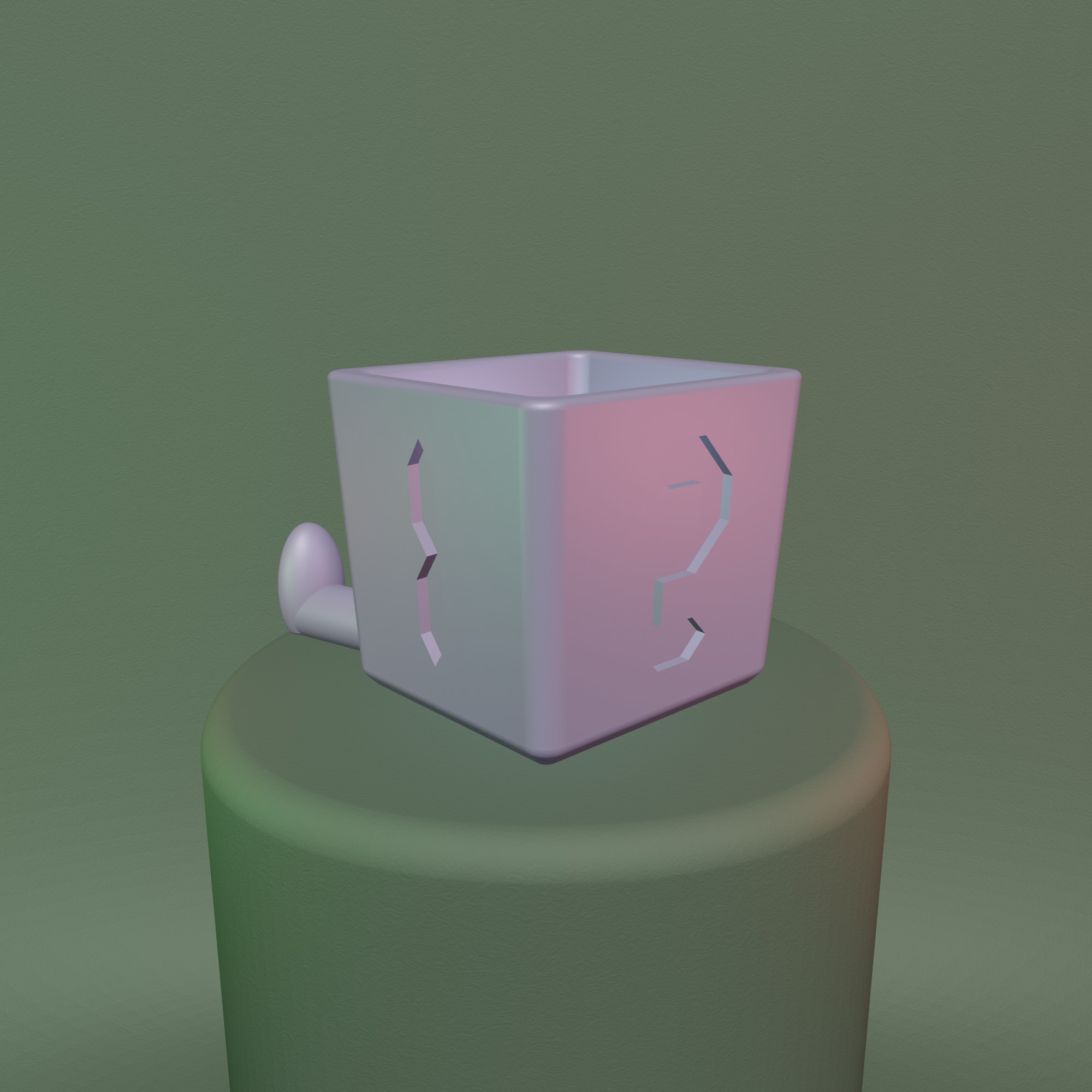 Sitting Cute Planter - 053 3D print model_13