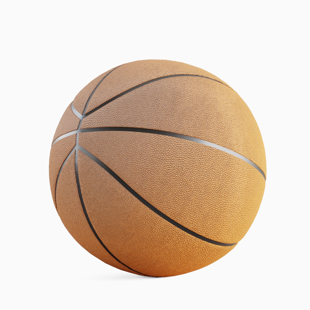 Basketball Ball Leather Set 3D model_2