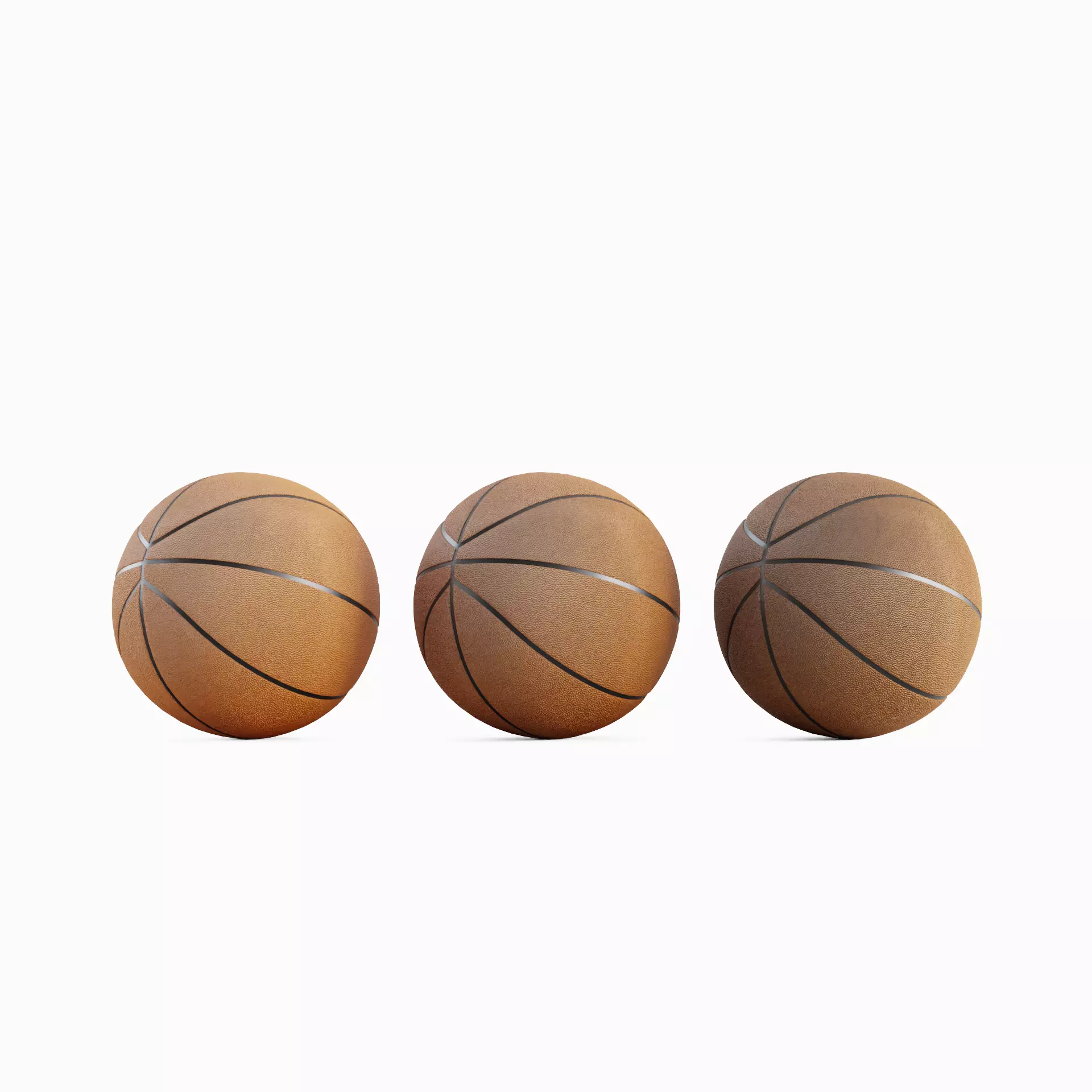 Basketball Ball Leather Set 3D model_0