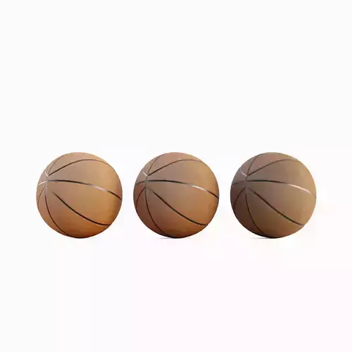 Basketball Ball Leather Set 3D model